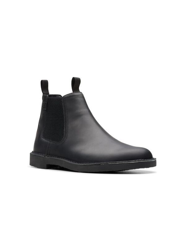 クラークス メンズ シューズ ブーツ・レインブーツ Clarks Collection Menshepton Easy Boots Black Leather ブラック