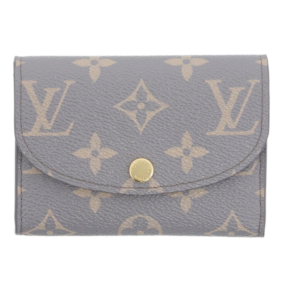 【お値下げ品】LOUIS VUITTON ルイ・ヴィトン ポルトモネ ロザリ 二つ折り財布 M12367 レディース モノグラム グレー 中古