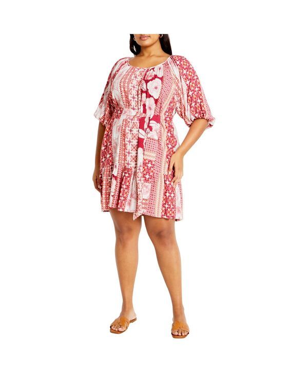 シティーシック レディース トップス ワンピース ミニワンピース プラスサイズ ミニ CITY CHIC Plus Size Cosmo Mini Dress Cosmopolitan