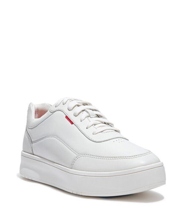 フィットフロップ メンズ シューズ スニーカー レザー FitFlop Mens Rally x Leather Sneakers White ホワイト