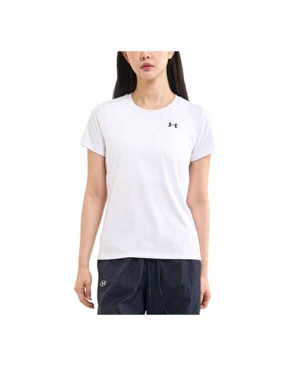 アンダーアーマー レディース トップス Tシャツ 半袖 Under Armour Womens UA Tech ShortSleeve TShirt White ホワイト