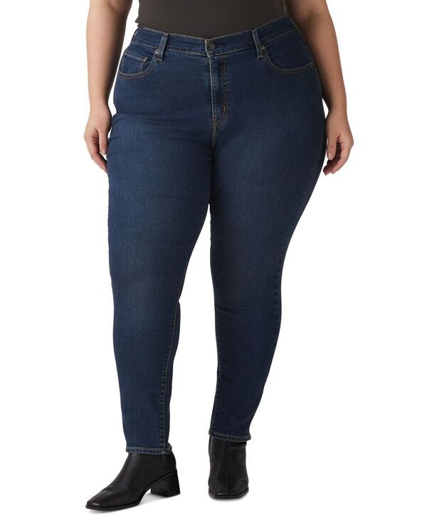 リーバイス レディース ボトムス デニムパンツ プラスサイズ ジーンズ Levis Trendy Plus Size 721 HighRise Skinny Jeans Eternal Indigo Dark Tint インディゴ