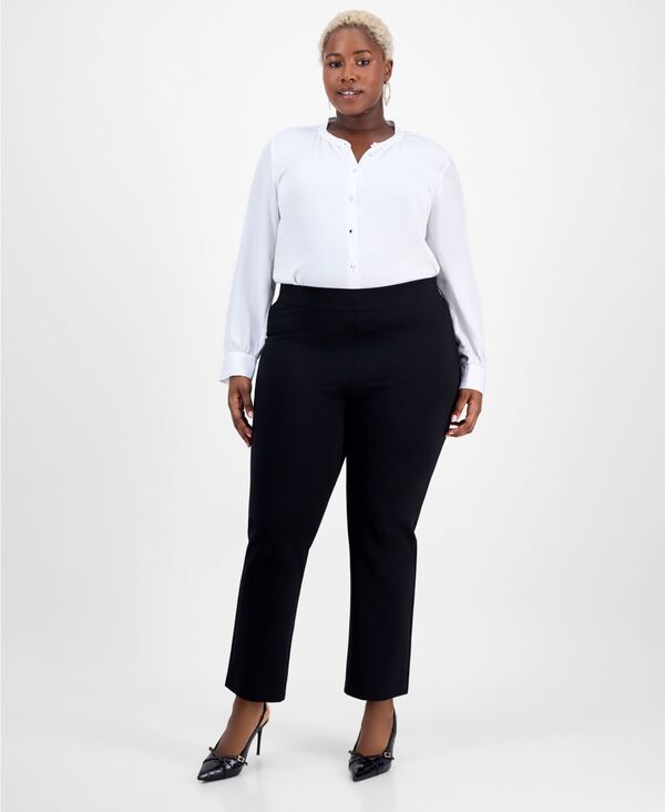 アイエヌシー インターナショナル コンセプト レディース ボトムス カジュアルパンツ プラスサイズ パンツ アンクル INC International Concepts Plus Size HighRise SlimFit Ankle Pants Deep