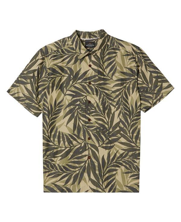クイックシルバー ウォーター マン メンズ トップス シャツ Quiksilver Waterman Quiksilver Mens Shoreline Short Sleeve Shirt Earth Print 4
