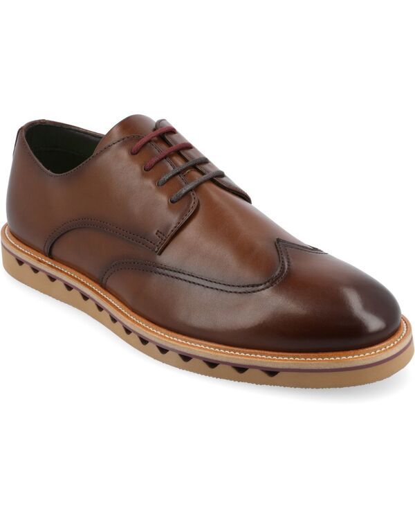バンス メンズ シューズ オックスフォード ウィングチップ ダービー レース Vance Co Mens Evander Tru Comfort Foam Wingtip LaceUp Derby Shoes Brown ブラウン