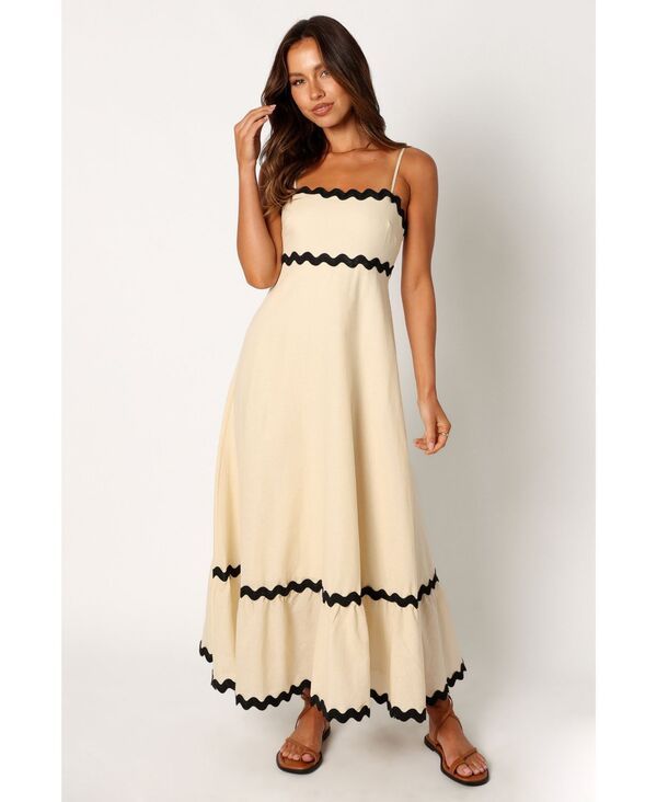 Petal and Pup レディース トップス ワンピース マキシ Petal and Pup Yana Maxi Womens Dress Cream black クリーム