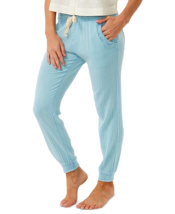 リップカール レディース ボトムス カジュアルパンツ パンツ コットン Rip Curl Juniors Classic Surf Cotton Pants Mid Blue ブルー