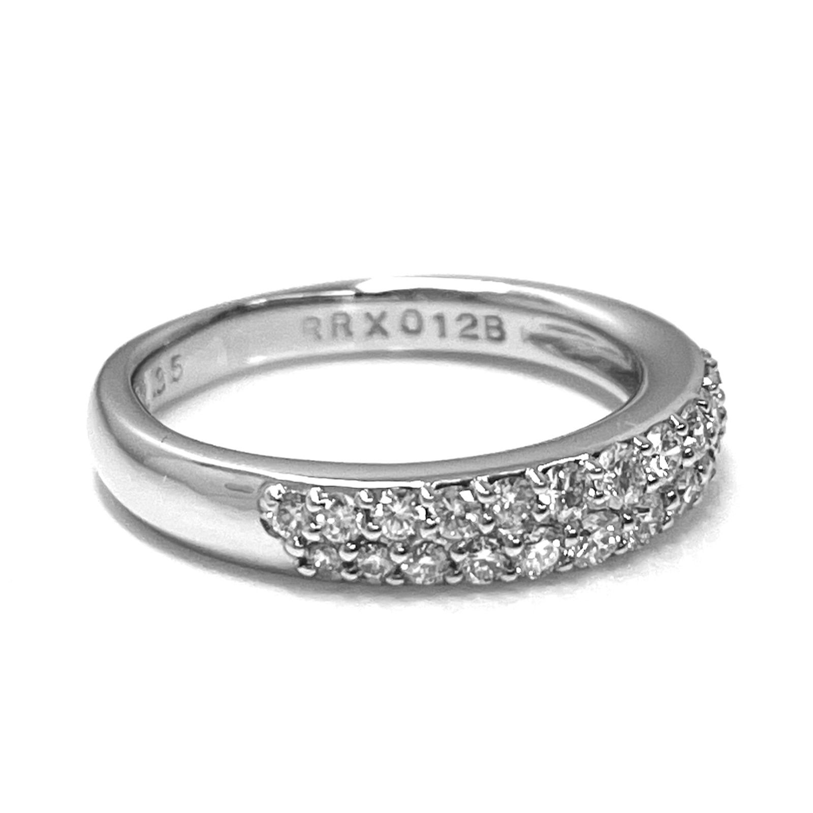 ROYAL ASSCHER / ロイヤルアッシャー パヴェ ダイヤリング Pt900 0.35 