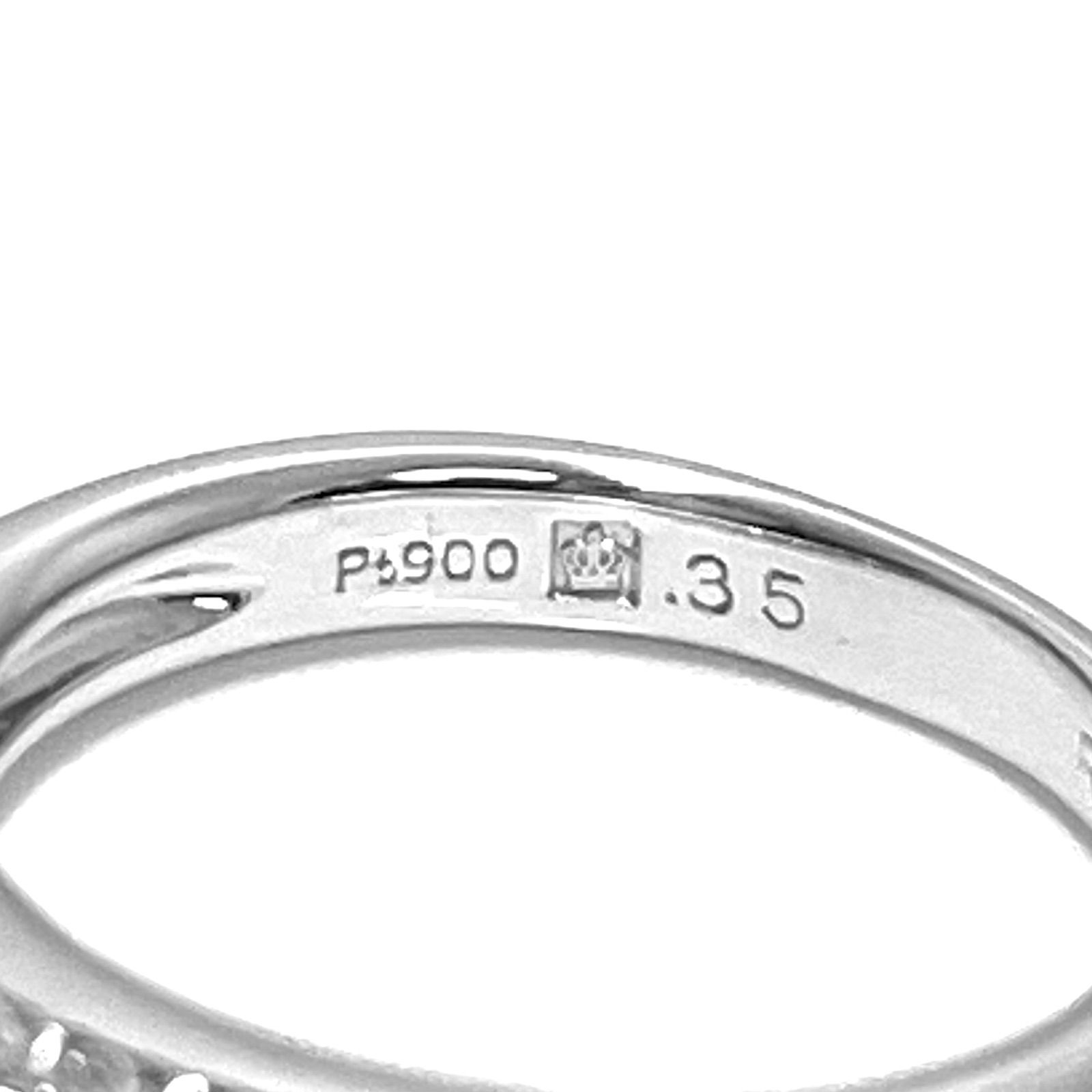 ROYAL ASSCHER / ロイヤルアッシャー パヴェ ダイヤリング Pt900 0.35 