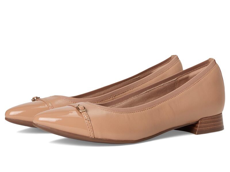 クラークス レディース シューズ サンダル Clarks Natalyn Dusk Beige Leather ベージュ