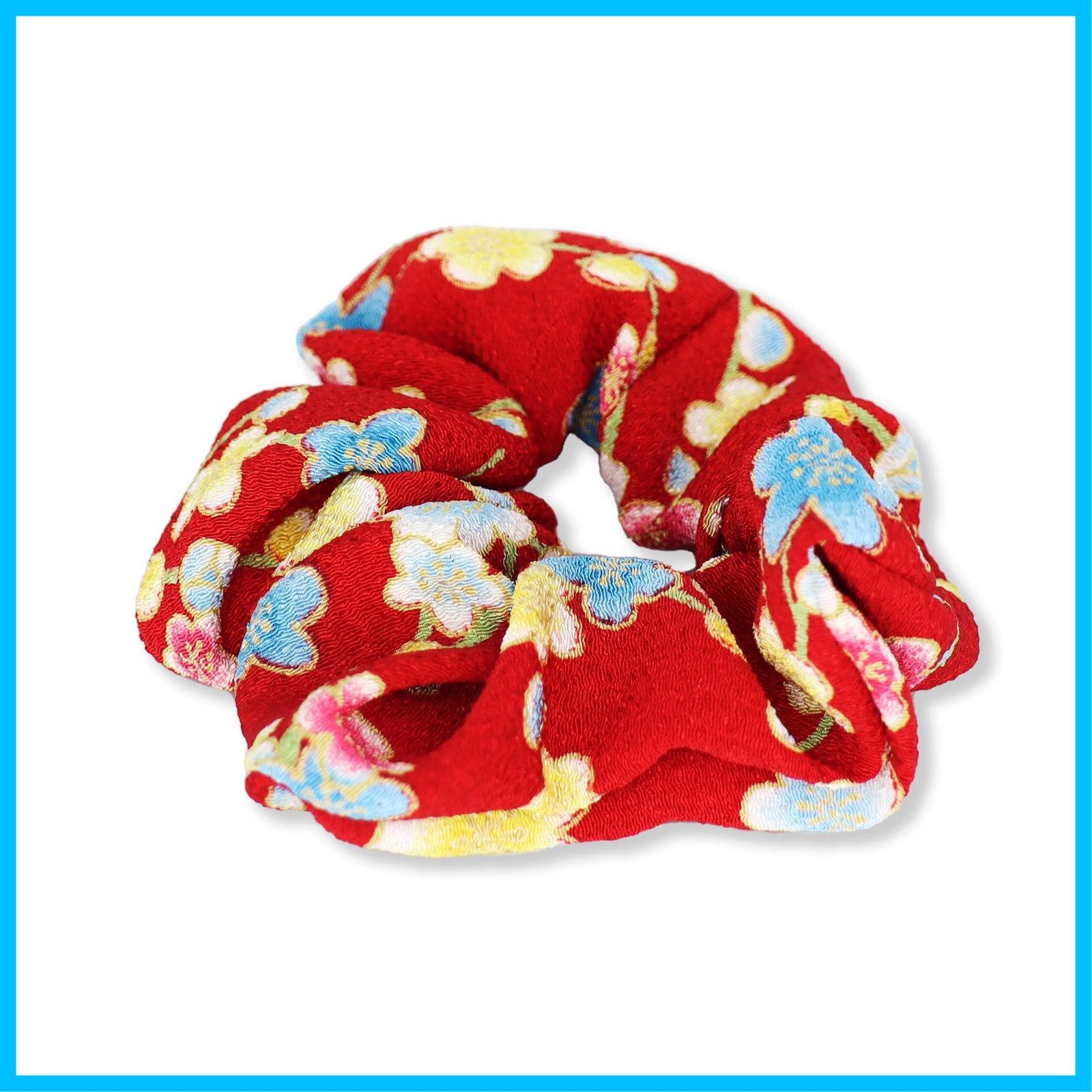 【新着商品】souvenir traditional レディース Japanese シンプル/日本土産 和風 ヘアアレンジ 子供 ヘアアクセサリー ゴム/日本製 髪ゴム (赤/ピンク) 和装小物 和柄 シュシュ ヘアゴム のレン