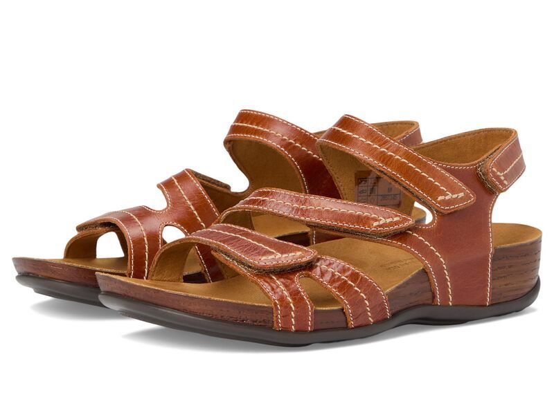 サス レディース シューズ サンダル SASwerve Adjustable Comfort Sandals Chestnut