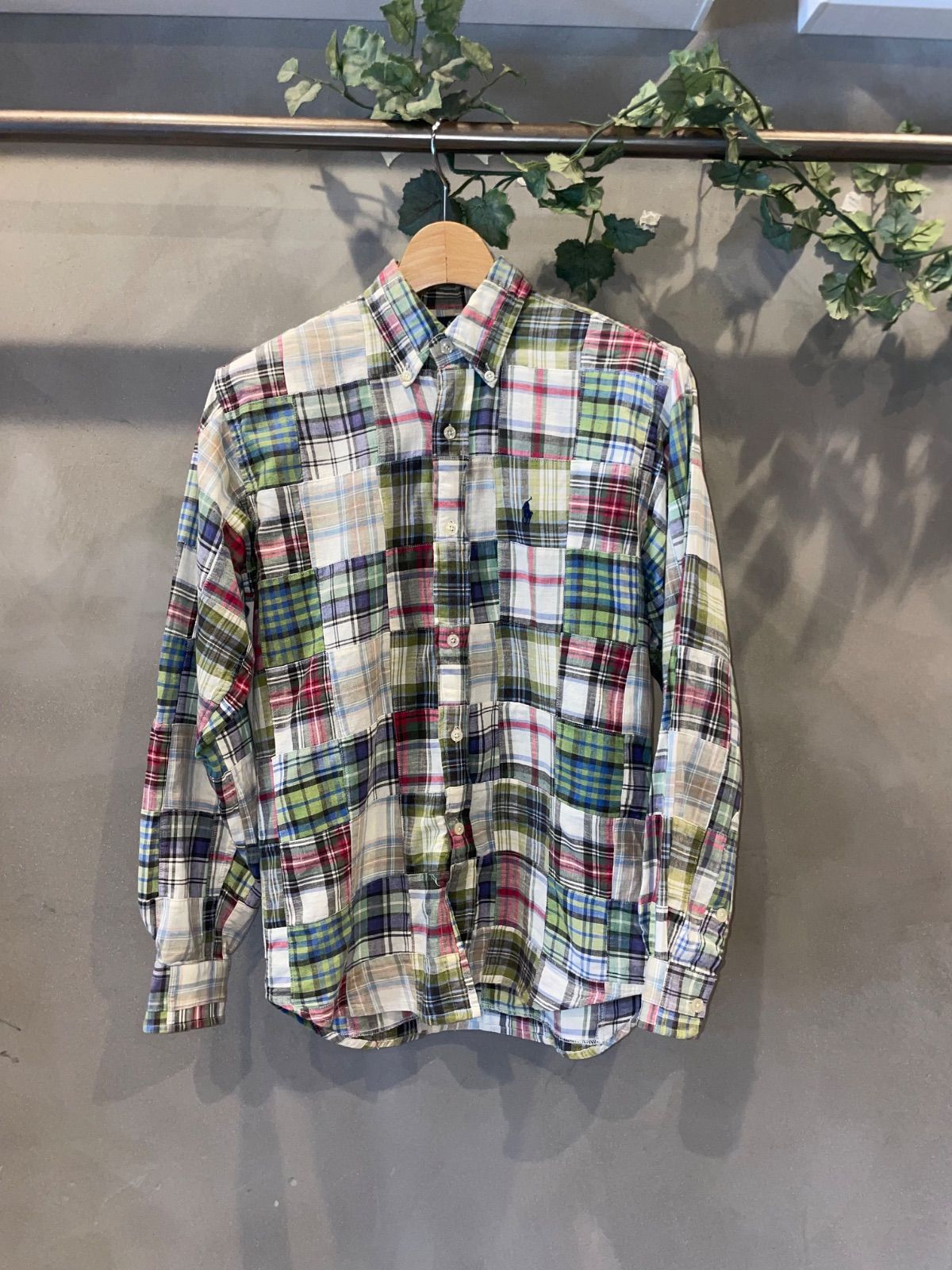 Ralph Lauren “BLAIRE” patchwork shirt 100%cotton