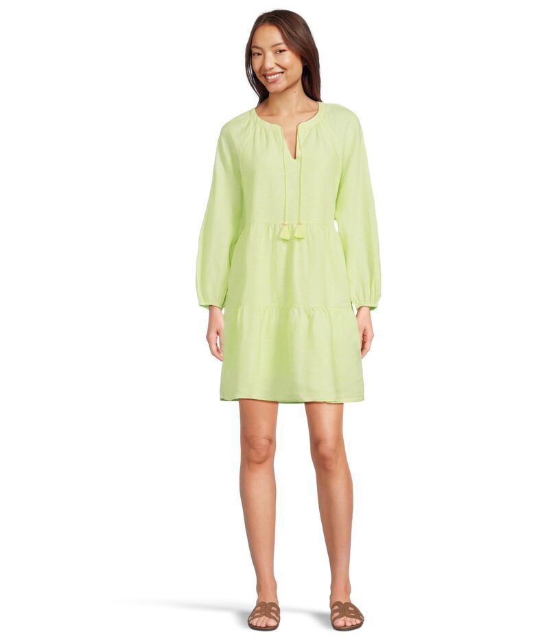 トッミーバハマ レディース トップス ワンピース ティアード Tommy Bahama Coastalina Long Sleeve Tiered Dress Energy