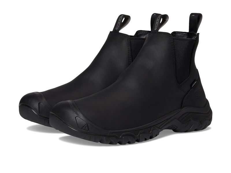 キーン メンズ シューズ ブーツ・レインブーツ KEEN Anchorage 4 Waterproof PullOn Durable Insulated BlackBlack ブラック