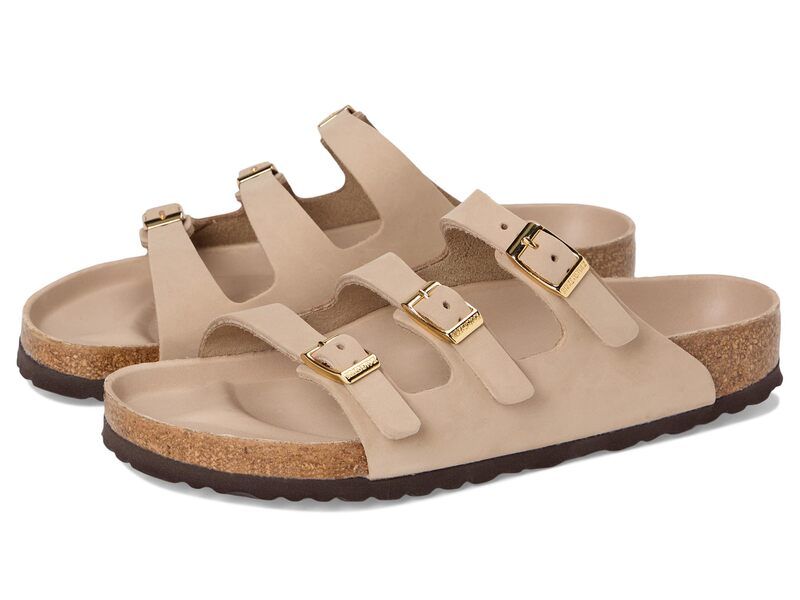 ビルケンシュトック レディース シューズ サンダル Birkenstock Florida Nubuck Sandcastle