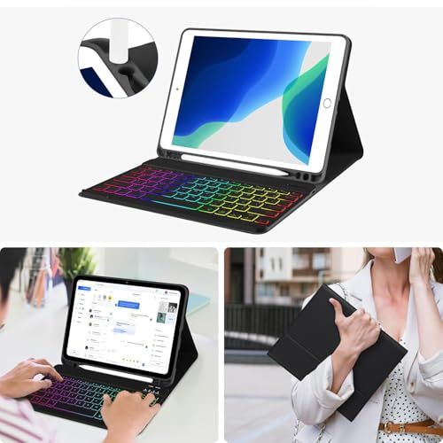 Redmi Pad SE 8.7インチ用 キーボードケース カラフル バックライト