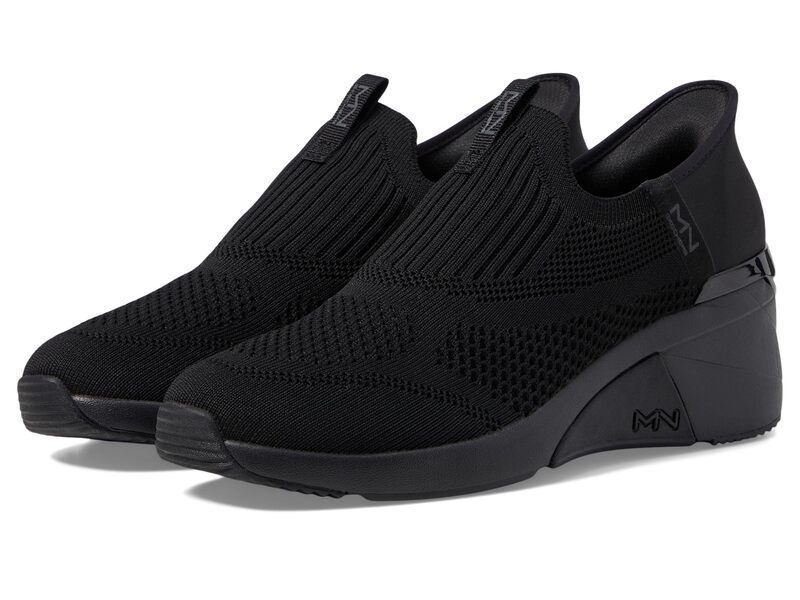 スケッチャーズ レディース シューズ スニーカー SKECHERS AWedge Crecent Hands Free SlipIn BlackBlack ブラック
