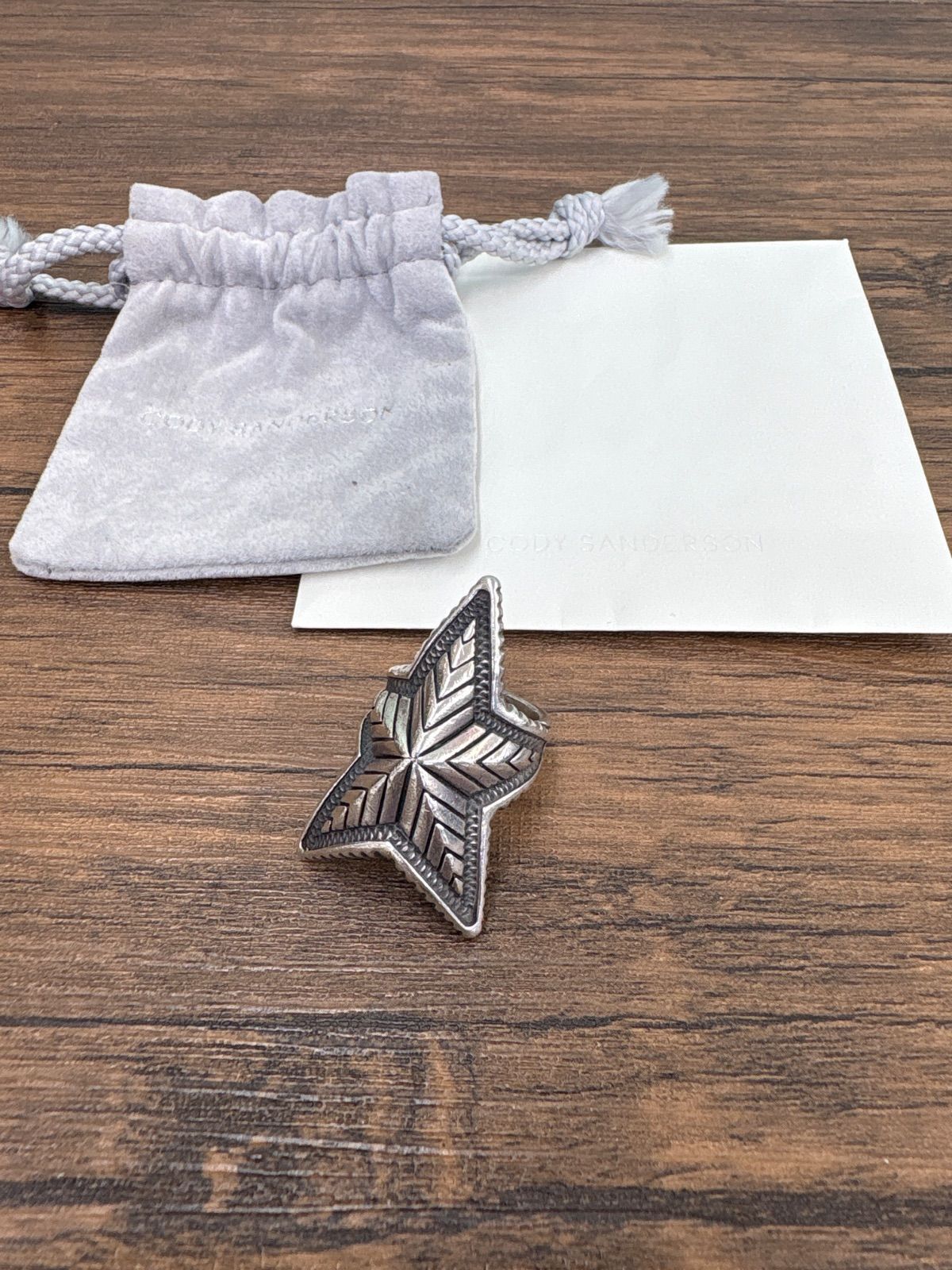 navajo indian jewelry CODY SANDERSON DEPP STAR リング 約13号 送料無料♪