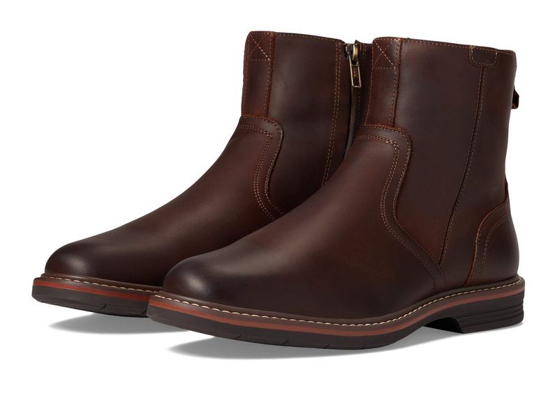 フローシャイム メンズ シューズ ブーツ・レインブーツ Florsheim Norwalk Side Zip Boot Brown Crazy Hor ブラウン
