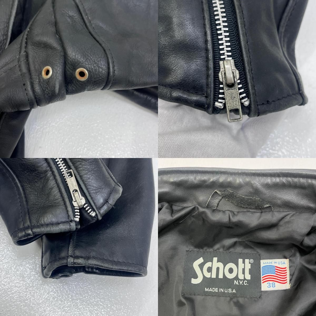 加古川店】 中古 schott | ショット ライダースジャケット ｼﾝｸﾞﾙﾗｲﾀﾞｰｽ