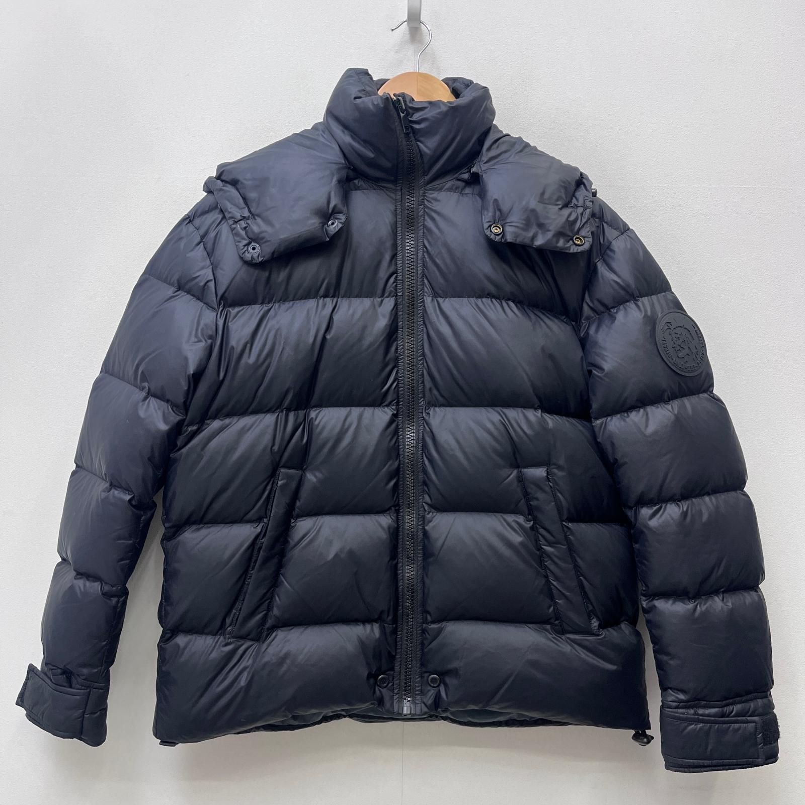 【加古川店】 中古 DIESEL | ディーゼル ダウンジャケット ブレイブマンロゴ ブラック サイズ：M 【94】