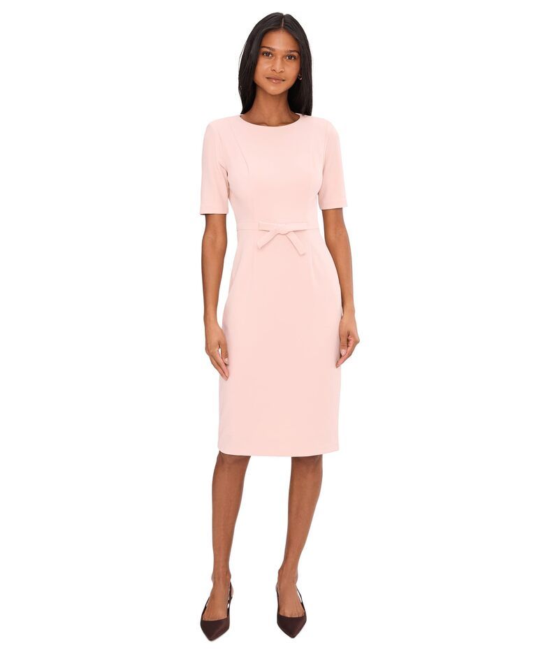 アドリアナ パペル レディース トップス ワンピース ミニ Adrianna Papell Mini Bow Front Sheath Dress Blush ブラッシュ