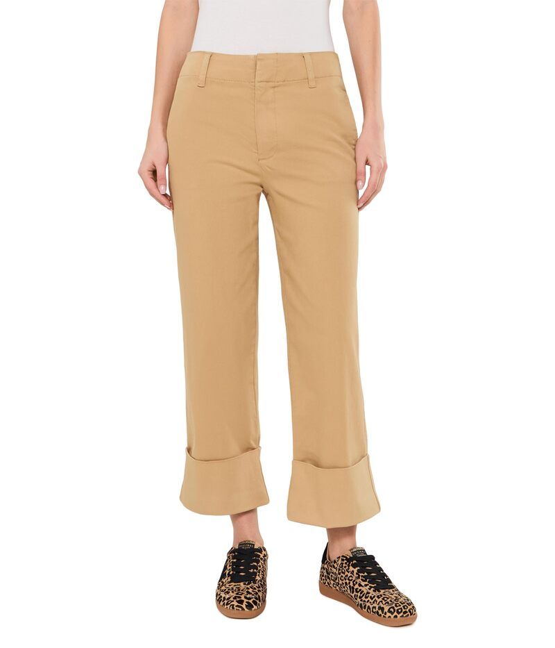 カットフロムザクロス レディース ボトムス カジュアルパンツ ストレート KUT from the Kloth Sienna HighRise Straight Leg Roll Up Khaki カーキ