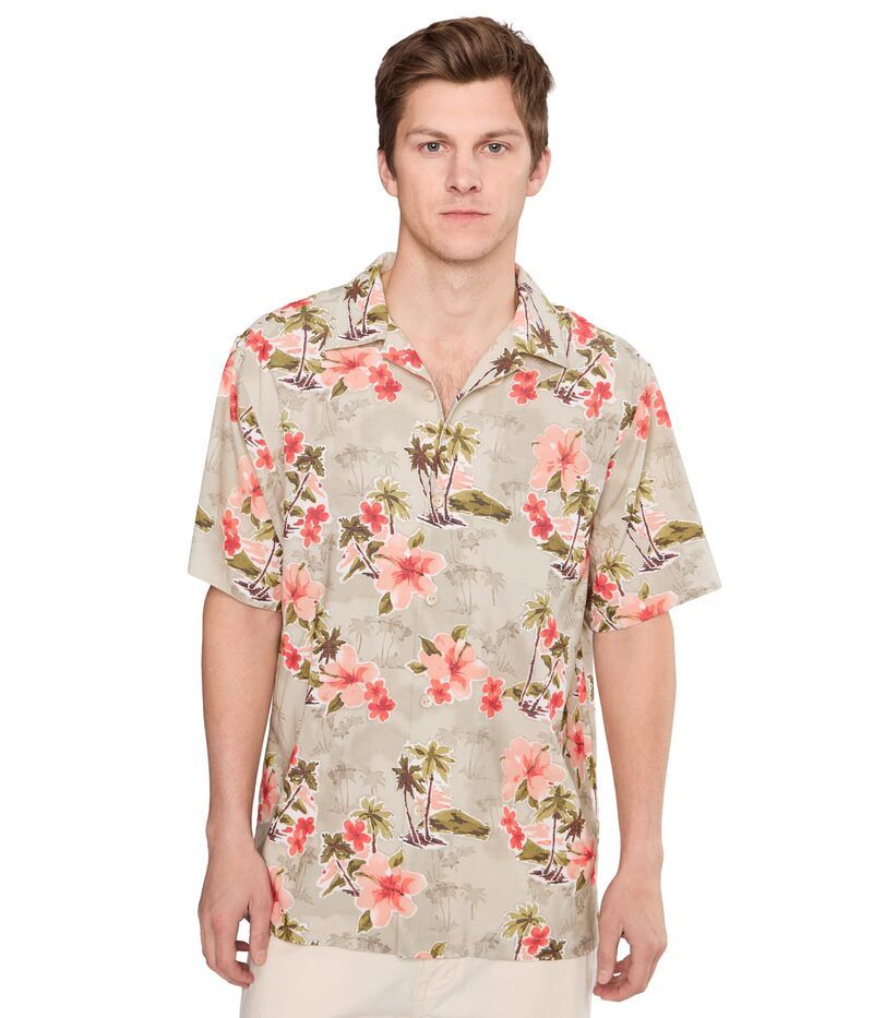 トッミーバハマ メンズ トップス シャツ Tommy Bahama Coastal Ease Palm Petals Cameo