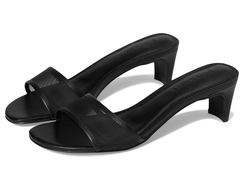 スティーブ マデン レディース シューズ ヒール Steve Madden Patsy Black Mesh ブラック