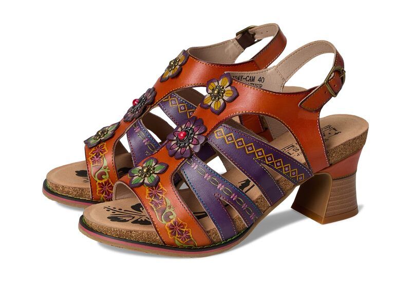 スプリングステップ レディース シューズ ヒール LArtiste by Spring Step Galfriday Camel Multi キャメル
