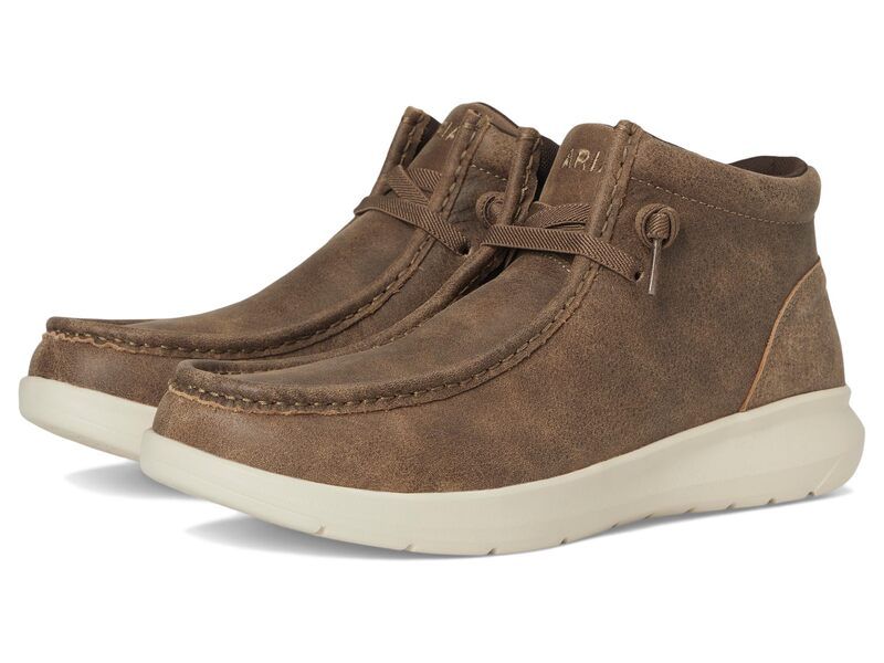 アリアト メンズ シューズ スニーカー Ariat Hilo Mid Brown Bomber ブラウン
