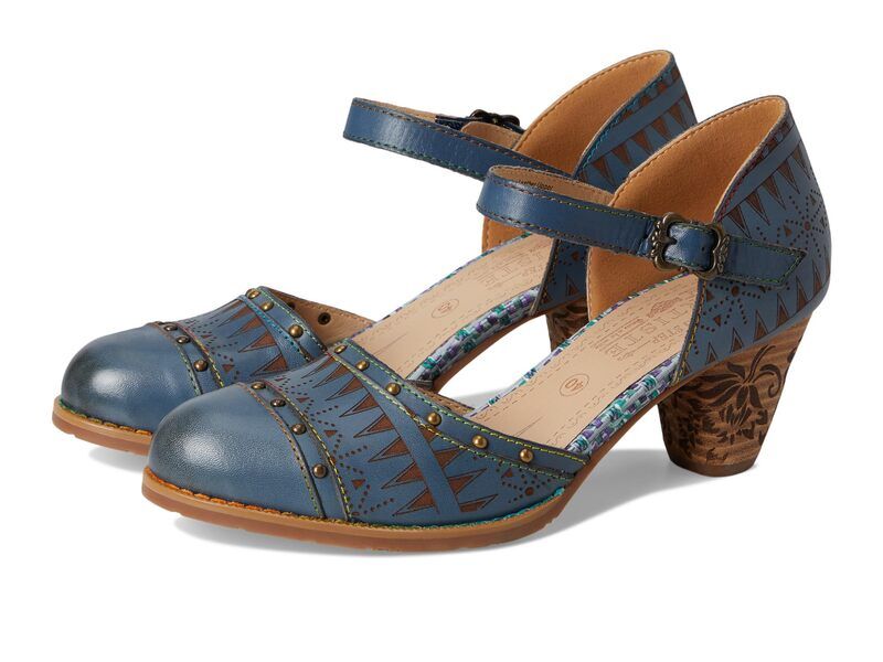 スプリングステップ レディース シューズ ヒール LArtiste by Spring Step Niobella Navy ネイビー