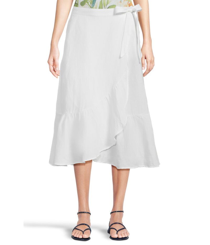 トッミーバハマ レディース ボトムス スカート Tommy Bahama St Lucia Wrap Pull On Skirt White ホワイト