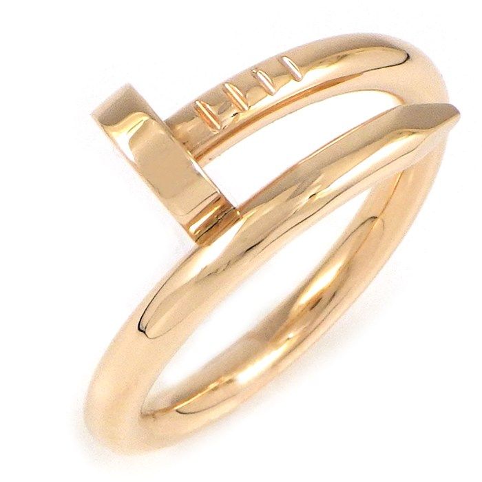カルティエ Cartier リング ジュストアンクル クラシック B4092555 釘モチーフ K18PG 15号 / #55 【中古】