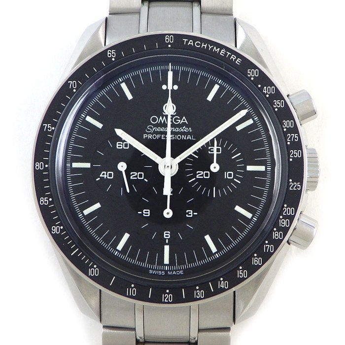 オメガ OMEGA 腕時計 スピードマスター ムーンスウォッチ プロフェショナル 3570.50.00 ブラック文字盤 クロノグラフ タキメーター スモールセコンド 夜光針/インデックス SS 手巻き 【箱・保付き】 【中古】
