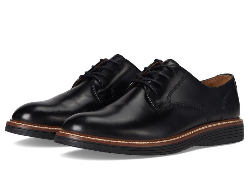 ジョンストンアンドマーフィー メンズ シューズ オックスフォード Johnston Murphy Upton Plain Toe Black Full Grai ブラック