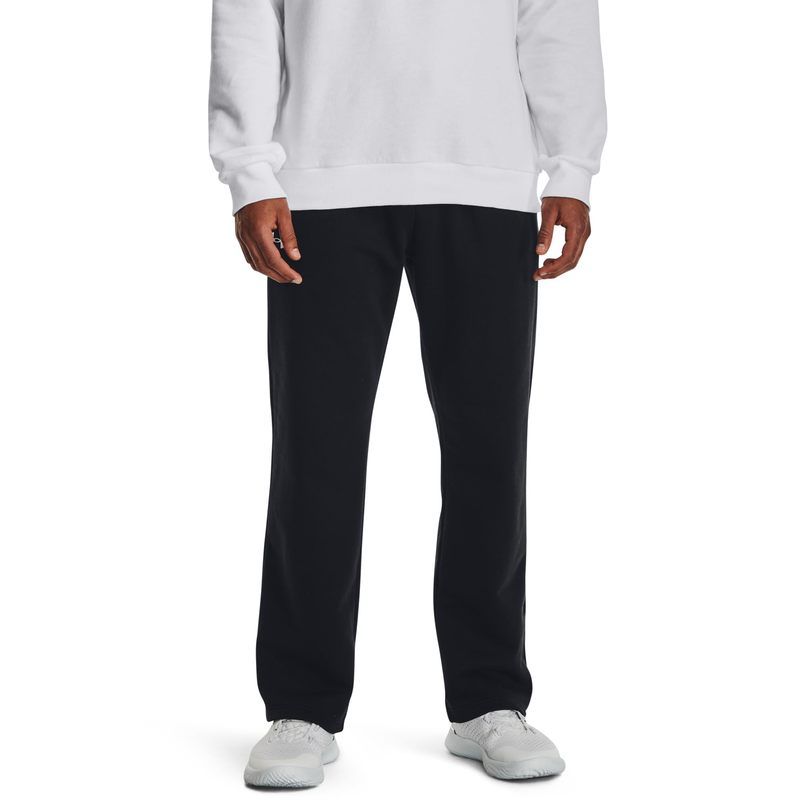 アンダーアーマー メンズ ボトムス カジュアルパンツ フリース Under Armour Rival Fleece Pants BlackWhite ホワイト