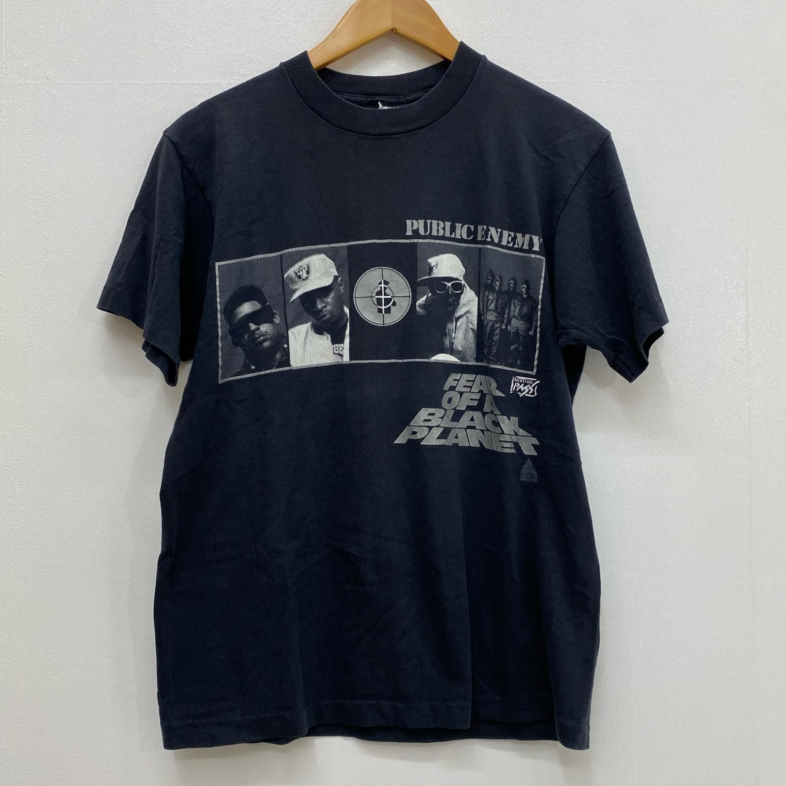 【加古川店】 中古 半袖Ｔシャツ public enemy:fear of a black planet fruit of the loom ブラック サイズ：M 【101】
