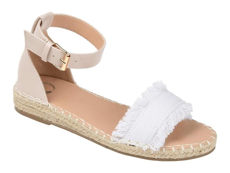 ジュルネ コレクション レディース シューズ ヒール サンダル Tシャツ Journee Collection Comfort Foam Tristeen Sandal White ホワイト