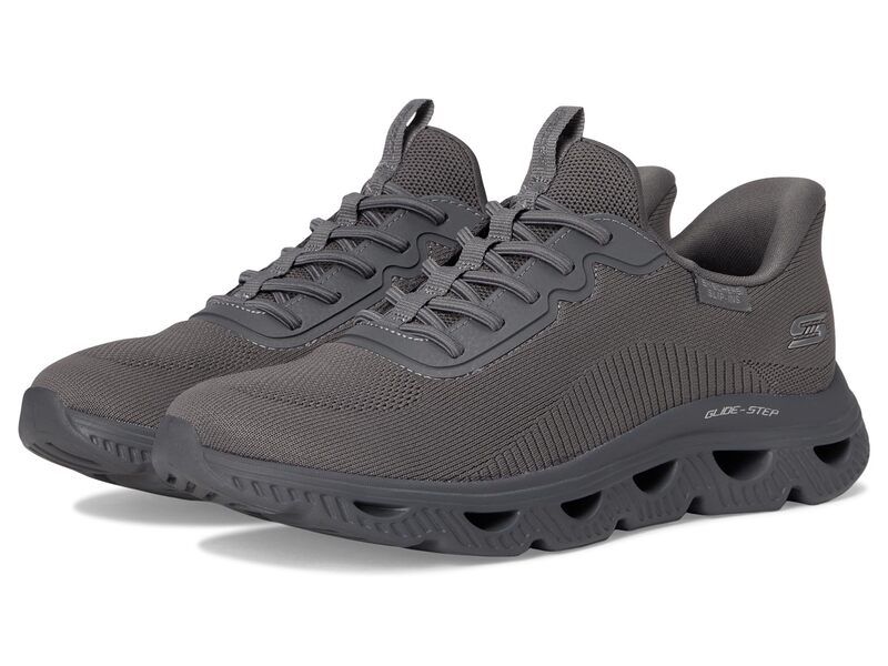 スケッチャーズ レディース シューズ スニーカー BOBS from SKECHERS Hands Free SlipIns Bobs Arc Waves Charcoal チャコール