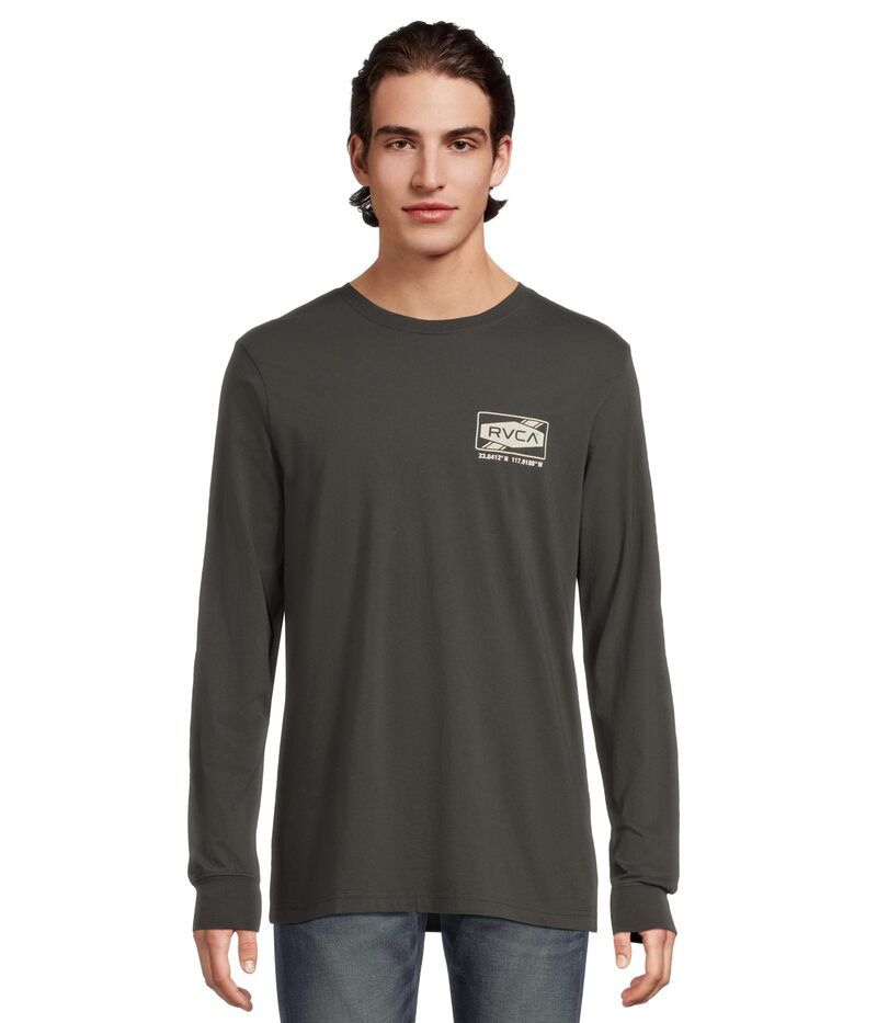 ルーカ メンズ トップス シャツ RVCA Deep Dive Long Sleeve Pirate Black ブラック