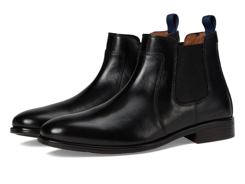 ジョンストンアンドマーフィー メンズ シューズ ブーツ・レインブーツ チェルシーブーツ チェルシー Johnston Murphy Reeve Chelsea Boots Black Full Grai ブラック