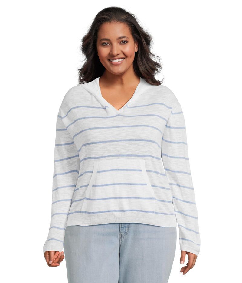 モッドドック レディース アウター ニット・セーター パーカー Mododoc Long Sleeve Hoodie Sweater Ocean Abyss