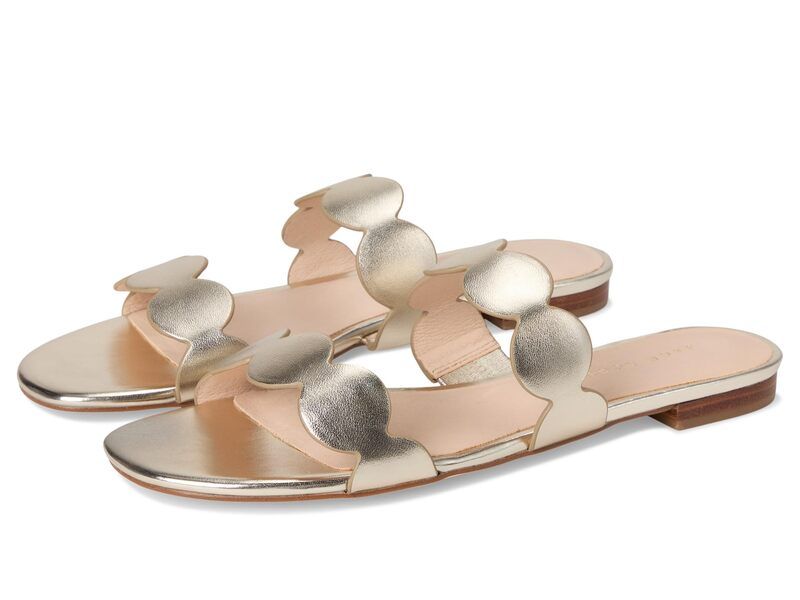 ジャックロジャース レディース シューズ サンダル トール Jack Rogers Greglen Slide Metallic Nappa Jacks Platinum メタリック