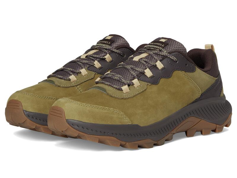 メレル メンズ シューズ ブーツ・レインブーツ レザー Merrell Speed Strike 2 Leather Drab