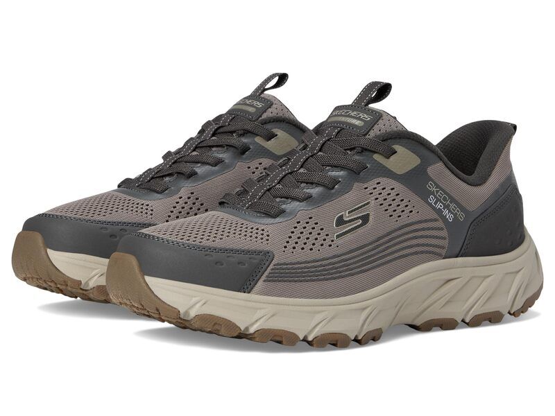 スケッチャーズ メンズ シューズ スニーカー SKECHERS Hillcrest 20 Hands Free Slipin Dark Taupe トープ