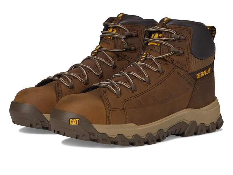キャタピラー メンズ シューズ ブーツ・レインブーツ トール Caterpillar Threshold Rebound Waterproof Non Metallicomposite Toe Pyramid メタリック