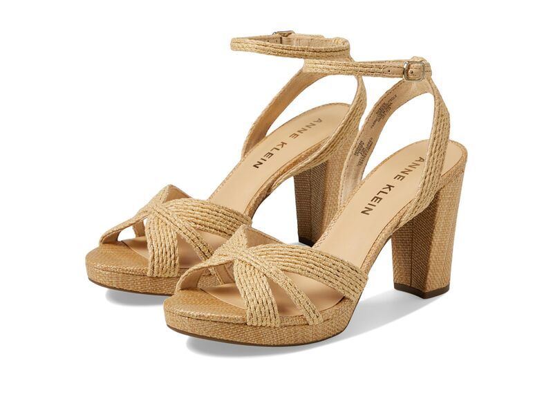 アンクライン レディース シューズ ヒール Anne Klein Vivian Raffia