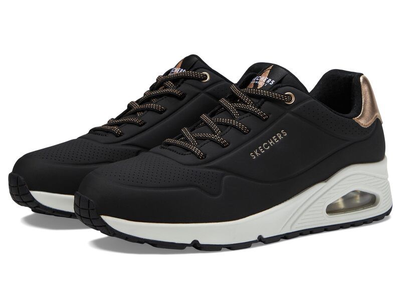 スケッチャーズ レディース シューズ スニーカー SKECHERS UNO Shimmer Away Black ブラック